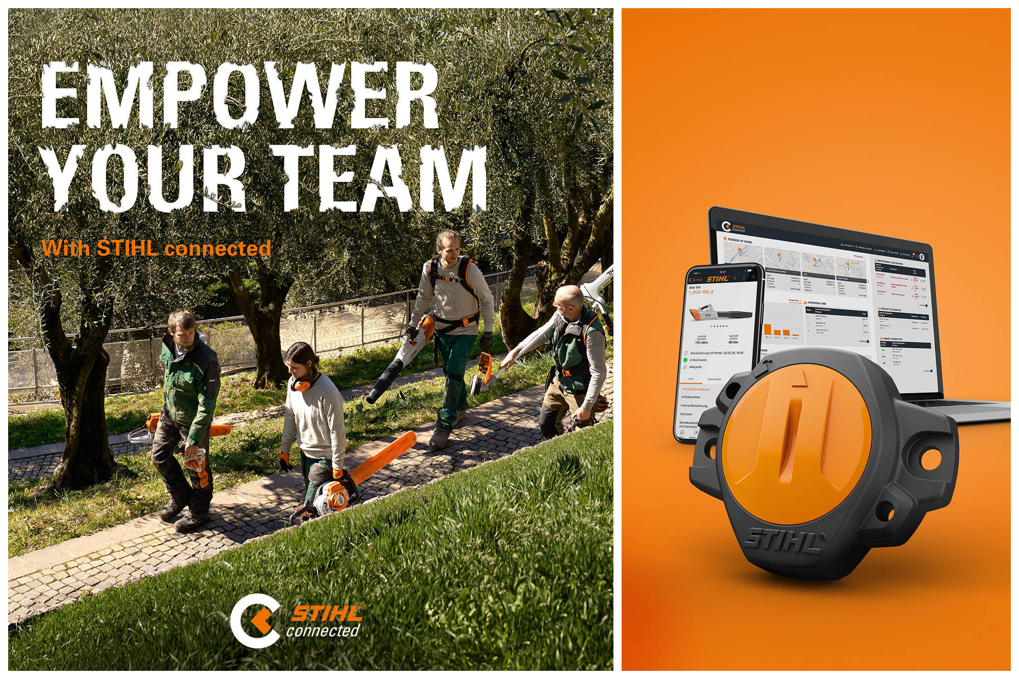 Empower your team. Met STIHL Connected.